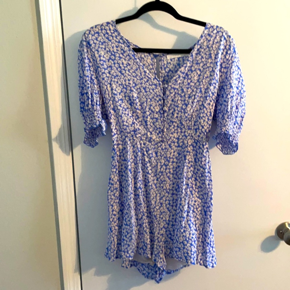 Blue and White Romper!
